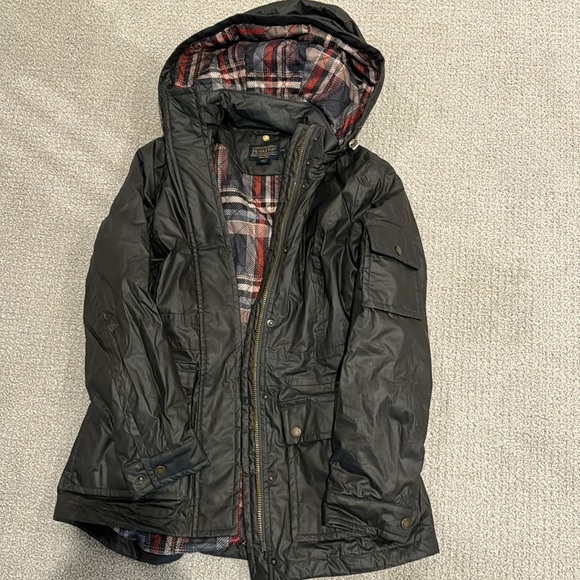 EUC Pendleton Women's Waxed Cotton Hooded Zip Front Jacket - Picture 3 of 7